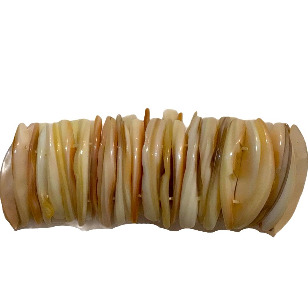 Vintage Abalone Shell Neutral Color Bracelet